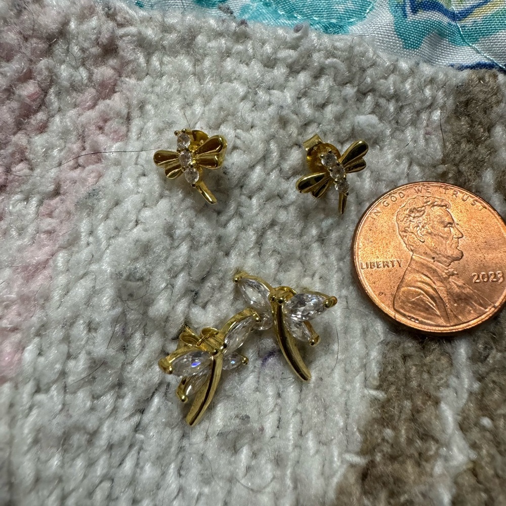Dragonfly earrrings - Picture 2 of 4